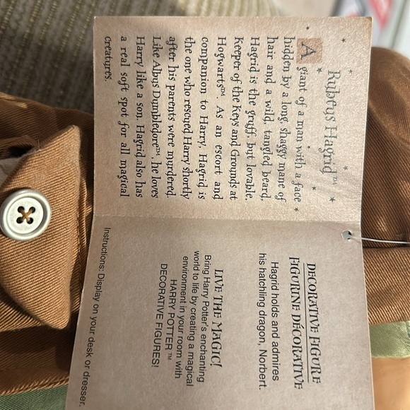 Harry Potter Rubeus Hagrid figurine. 2000 - Picture 3 of 3